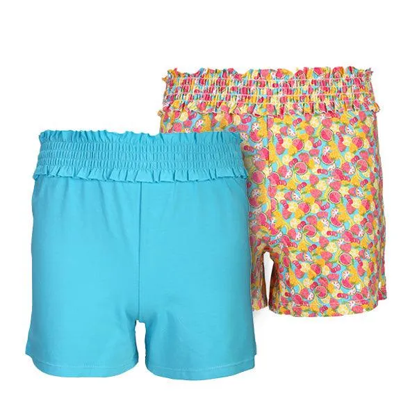 2 PIECE MULTICOLOUR GIRLS SHORT PACK