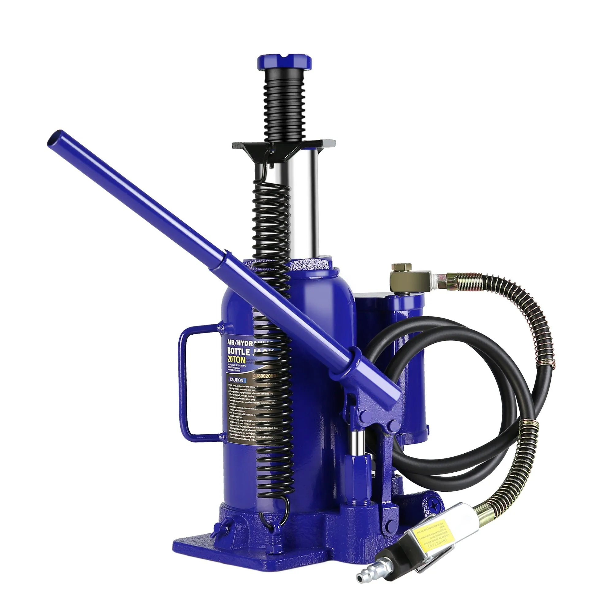 20 Ton Air Hydraulic Bottle Jack, with Manual Hand Pump Used for The Maintenance of Automobiles, Agricultural Vehicles, Heavy Trucks, Mobile Machinery, and Heavy Equipment