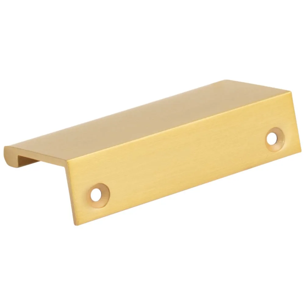 3" Overall Length Aluminum Brushed Gold Edgefield Cabinet Tab Pull #A500-3ABG