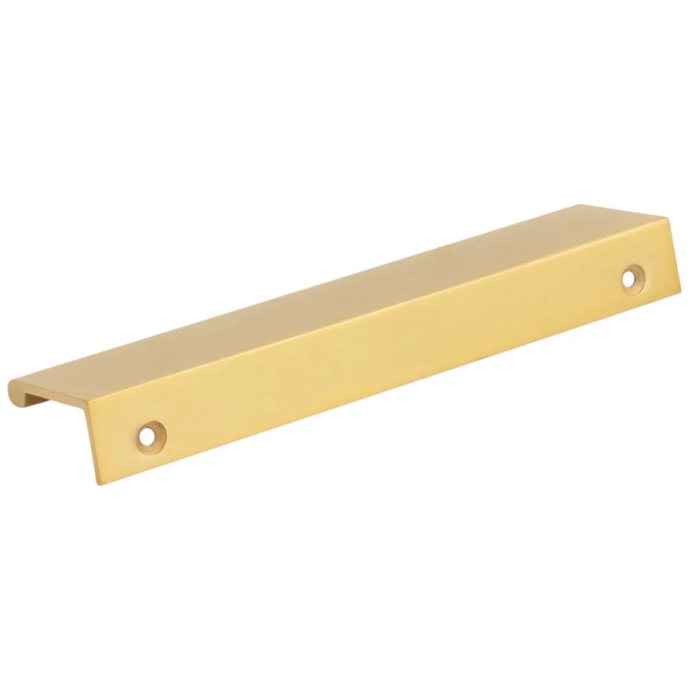 6" Overall Length Aluminum Brushed Gold Edgefield Cabinet Tab Pull #A500-6ABG