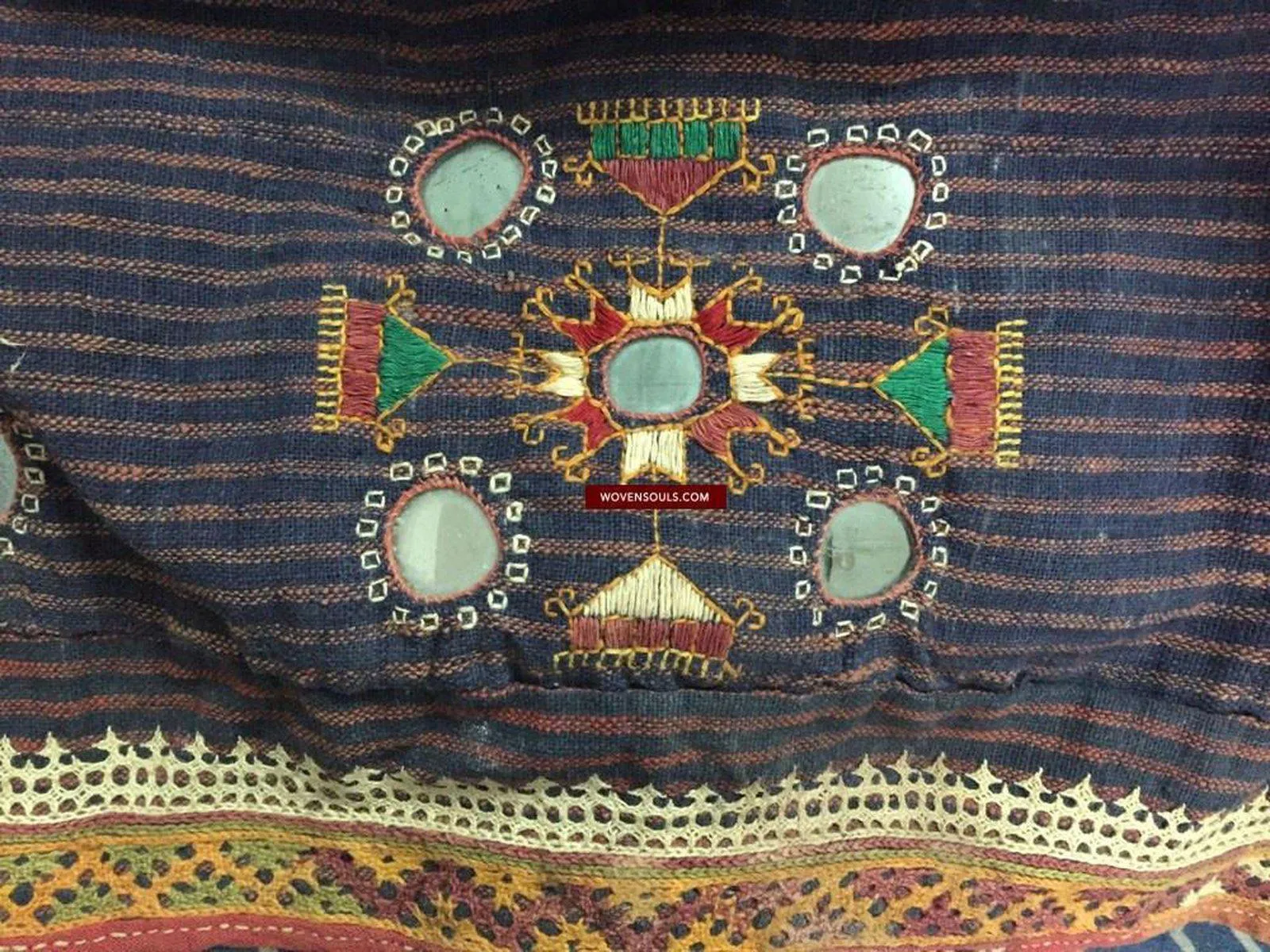 848 Old Bishnoi Skirt with Figurative Embroidery SOLD