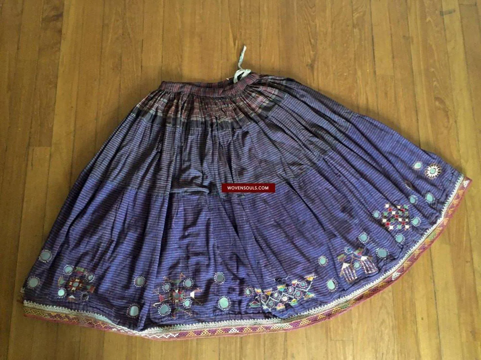 848 Old Bishnoi Skirt with Figurative Embroidery SOLD