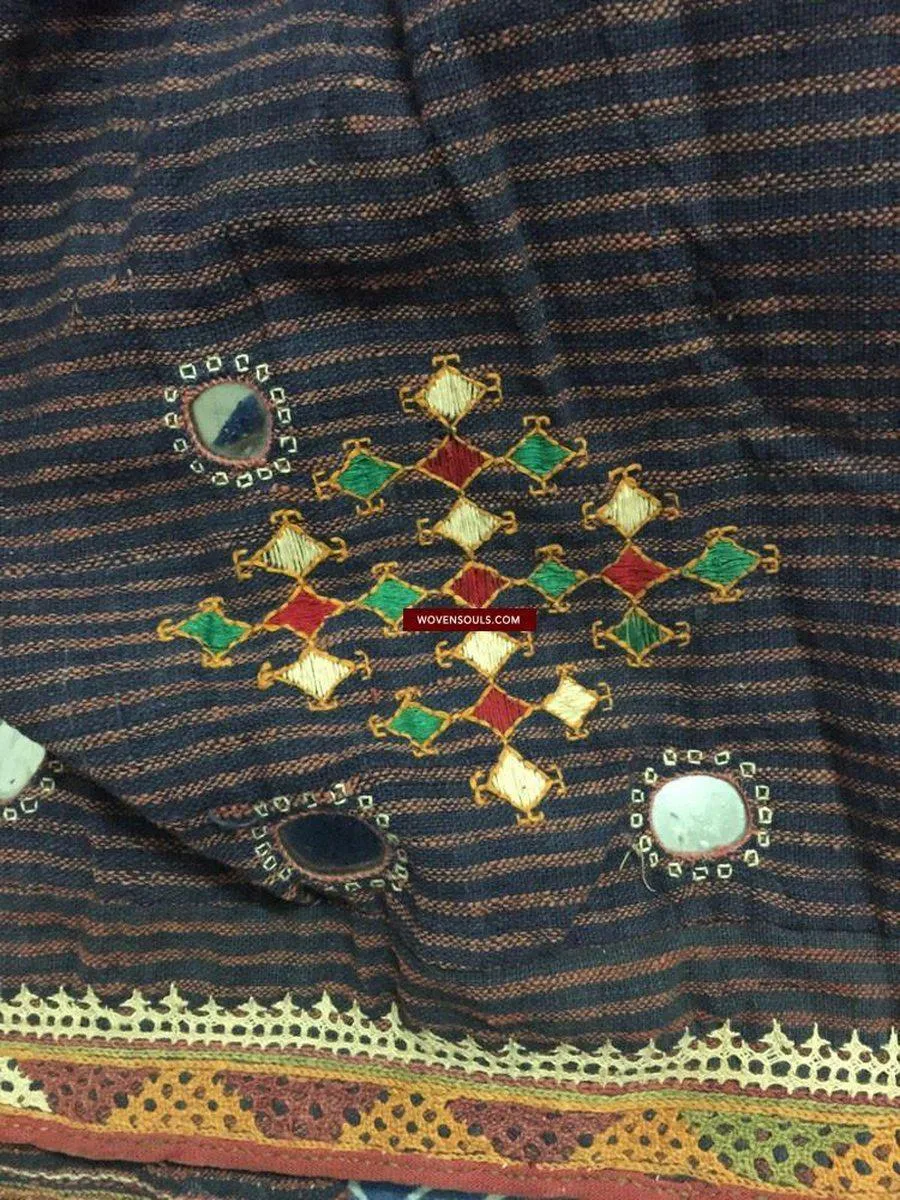 848 Old Bishnoi Skirt with Figurative Embroidery SOLD