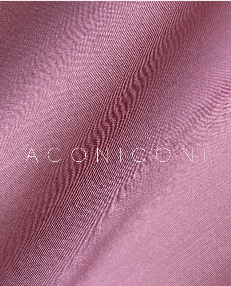 Aconiconi Elegant Grape Gradient V-Neck Puff Sleeve Loose Long Dress- Grape Cotton Cloud