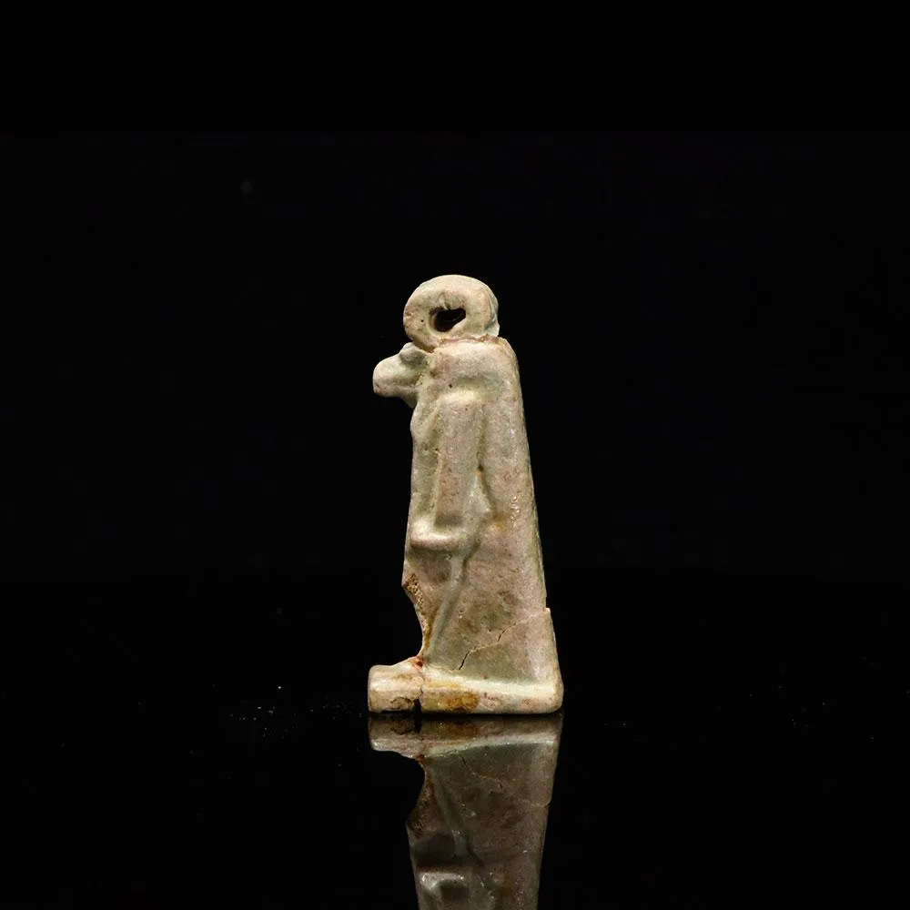 An Egyptian Faience Amulet of Thoth, Late Period, ca. 664 - 332 BCE