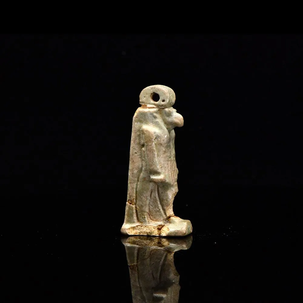 An Egyptian Faience Amulet of Thoth, Late Period, ca. 664 - 332 BCE