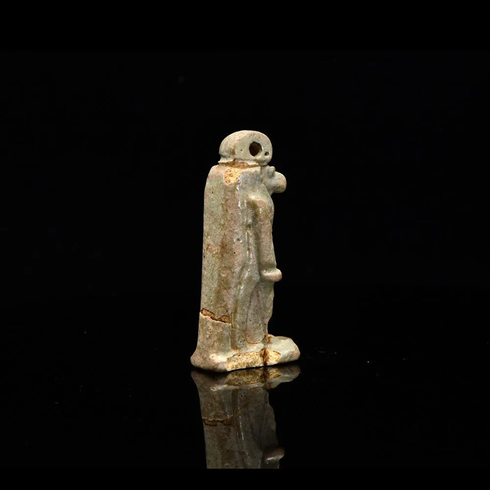 An Egyptian Faience Amulet of Thoth, Late Period, ca. 664 - 332 BCE