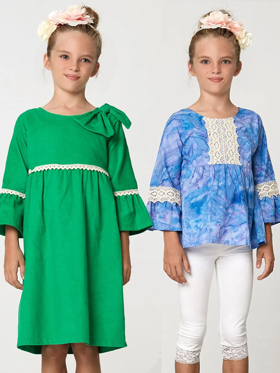 ANKE - Girls Dress and Top Pattern (2-10)