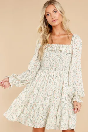 Be Amazing Mint Floral Print Dress