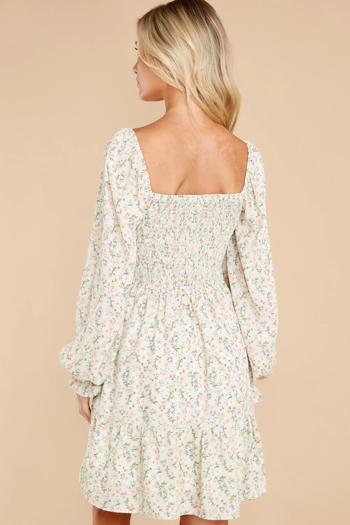 Be Amazing Mint Floral Print Dress