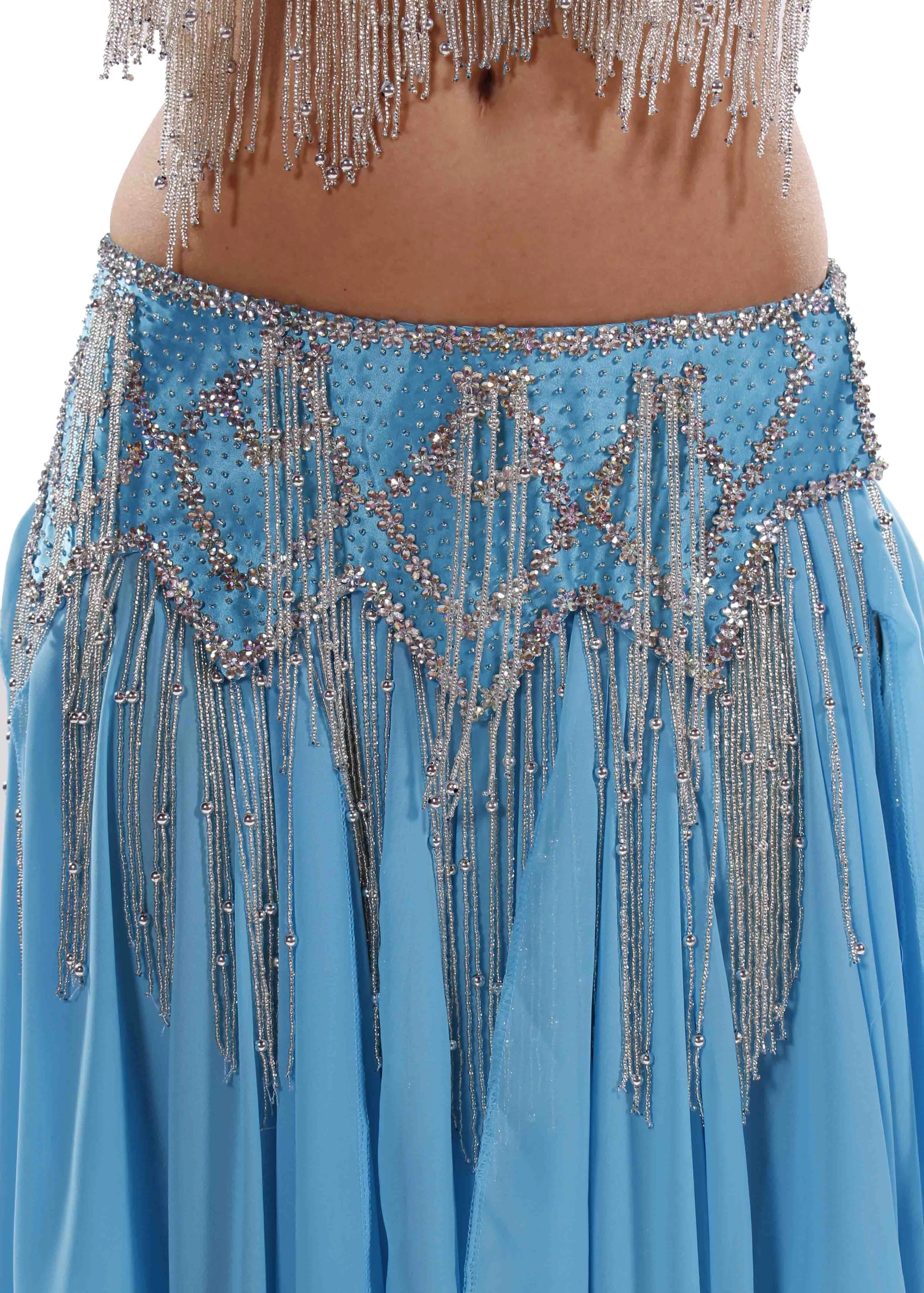 Belly Dance Professional Bra & Belt Costume Set |