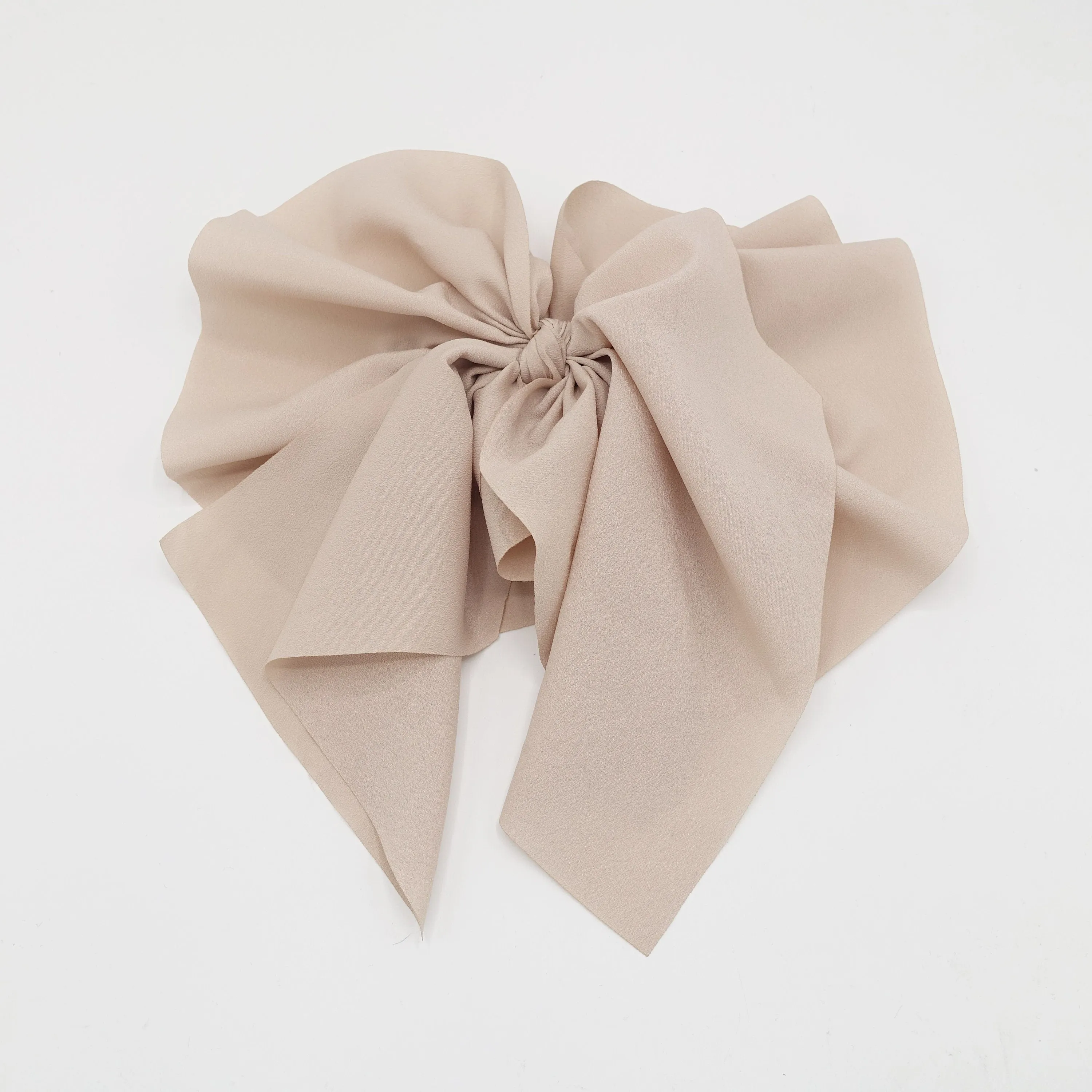 big pleated tail hair bow feminine hair accessory for women