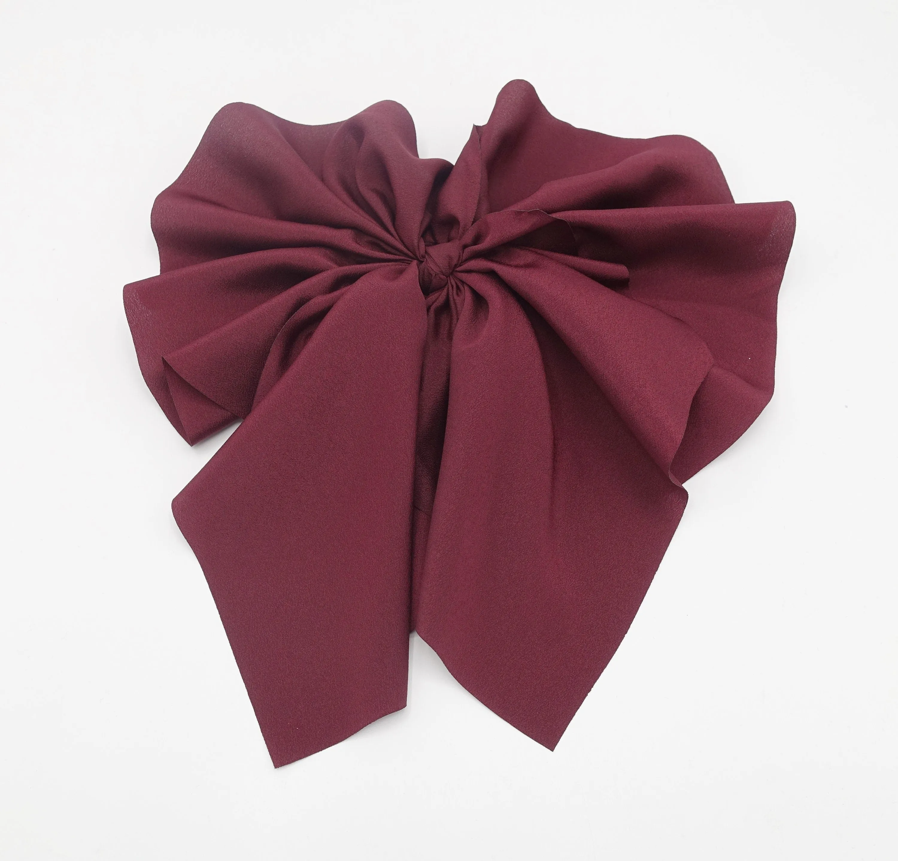 big pleated tail hair bow feminine hair accessory for women