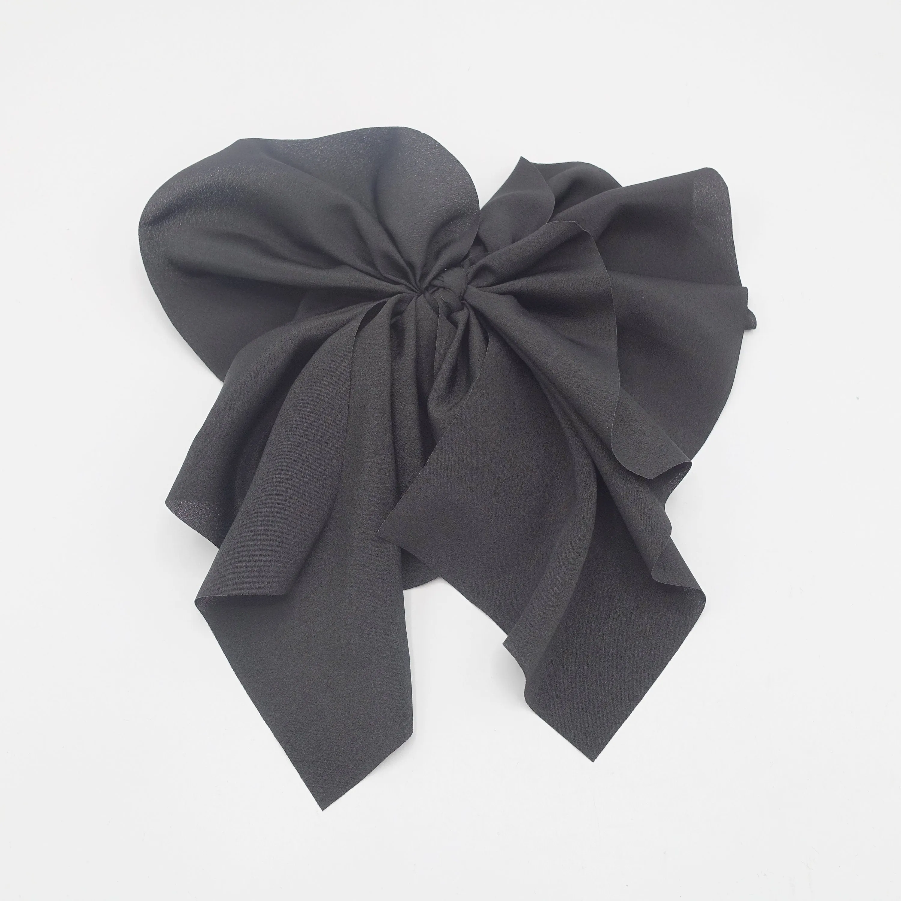 big pleated tail hair bow feminine hair accessory for women