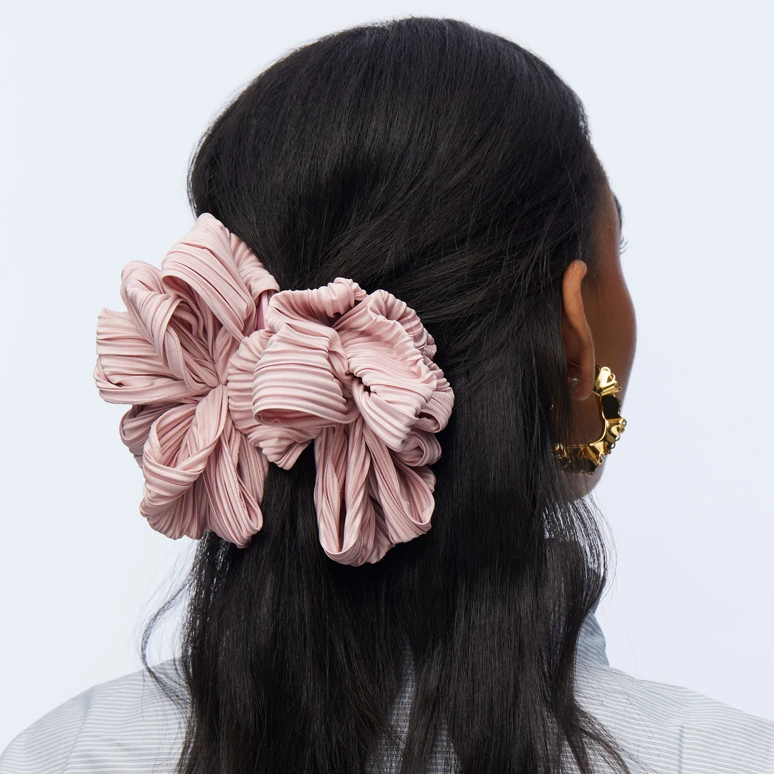 BLUSH RITA RIBBON CLAW CLIP