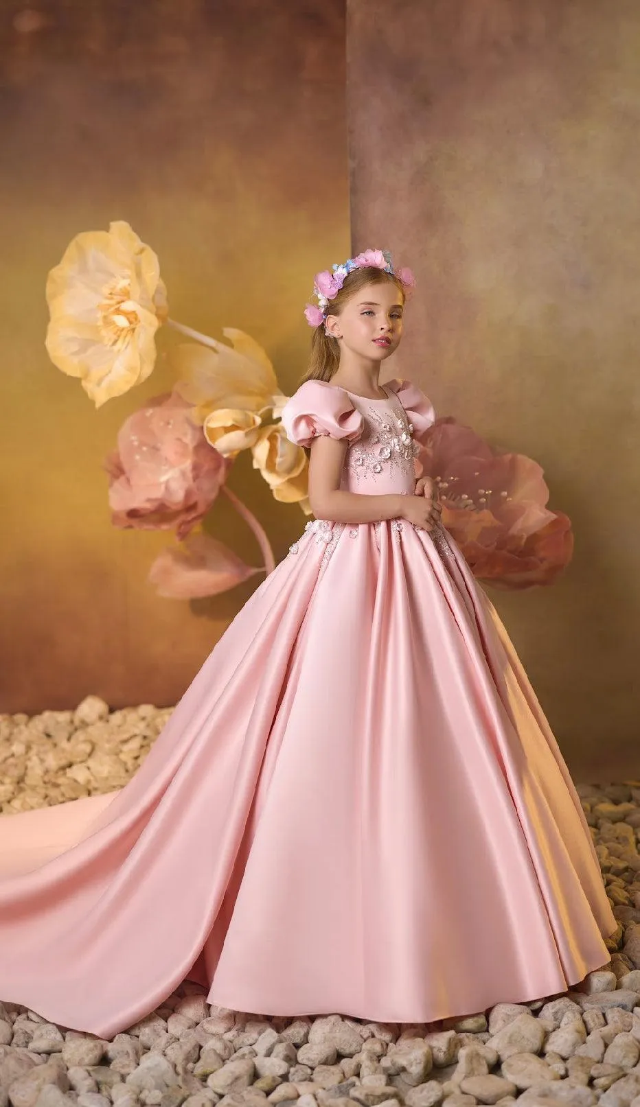 Blushing Petals Princess Gown