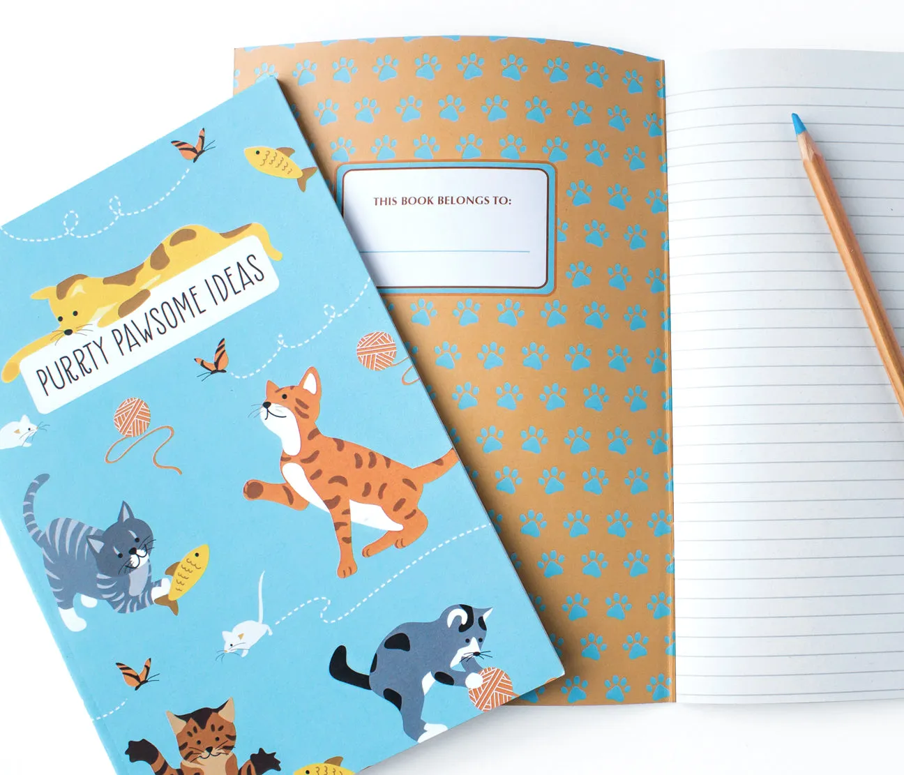 Cat Notebook Journal - Playful cats