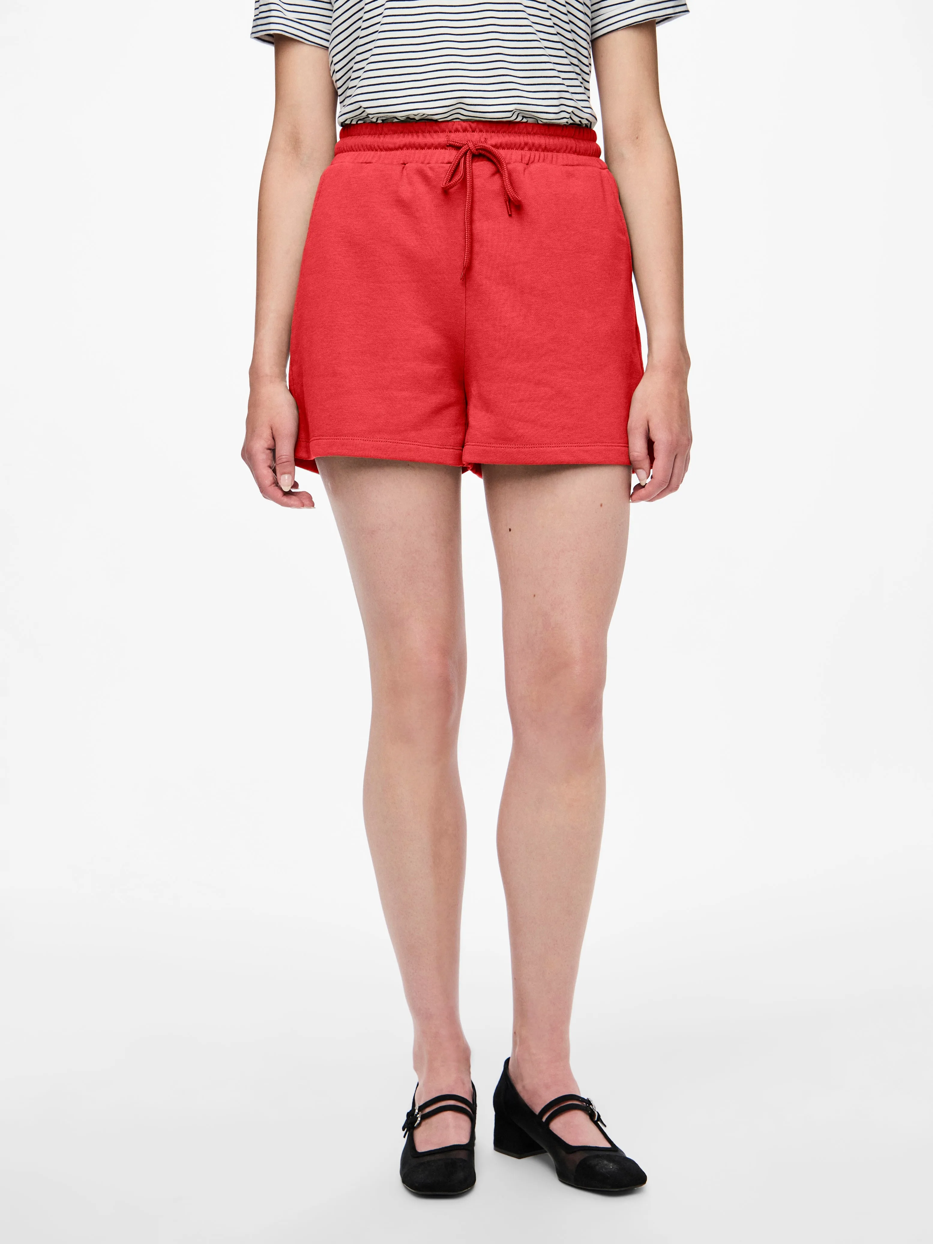 Chilli High Waist Shorts - Poppy Red