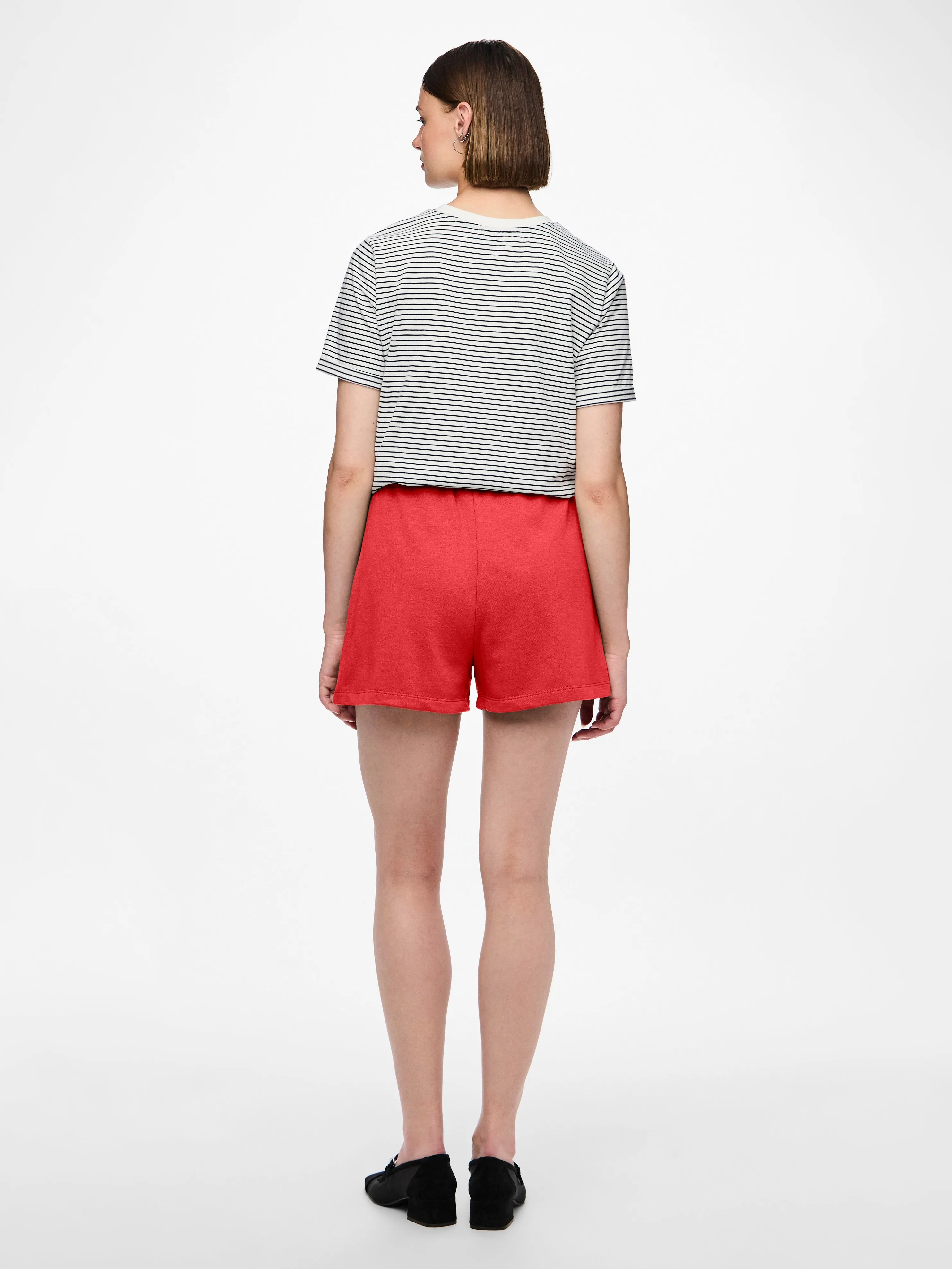 Chilli High Waist Shorts - Poppy Red