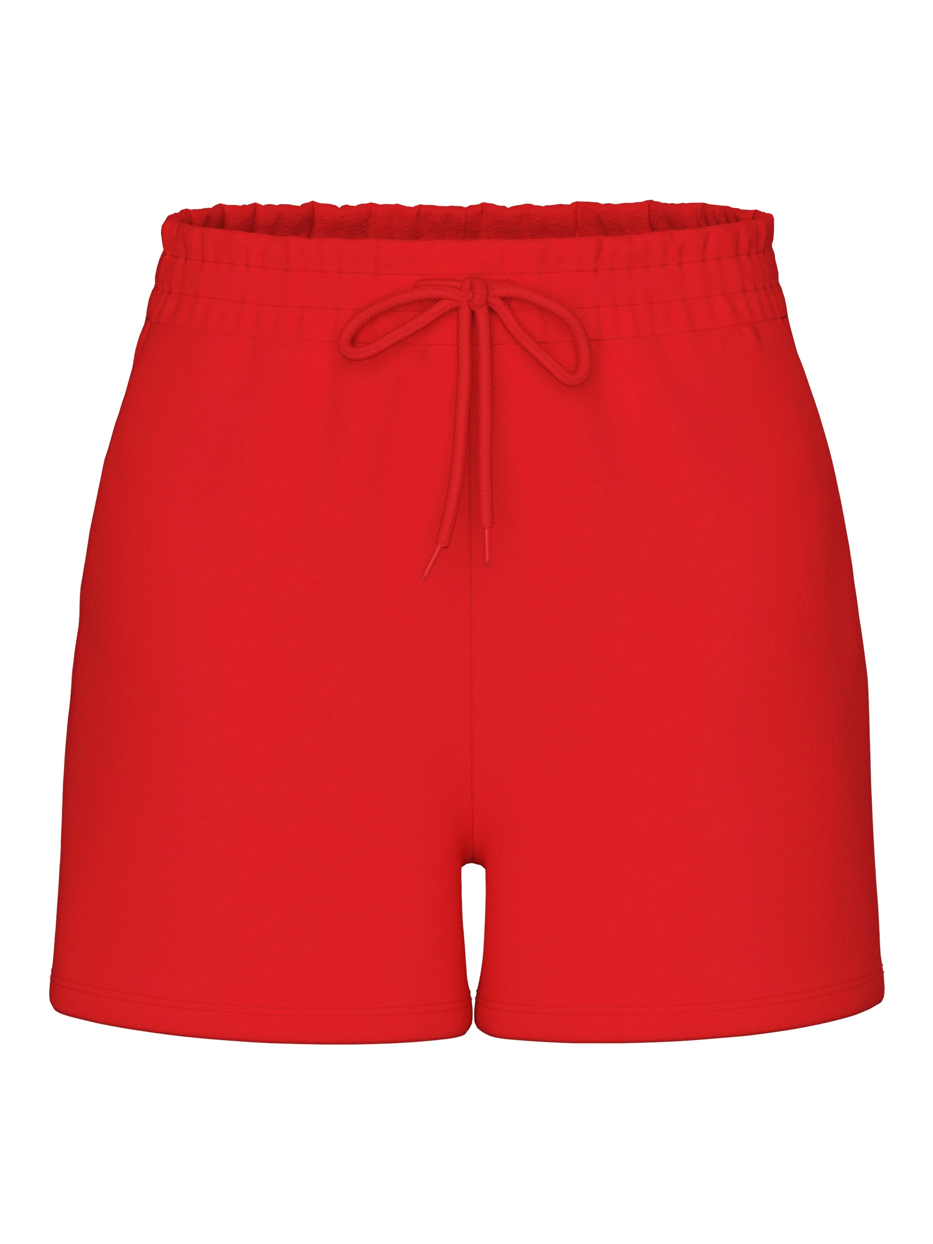 Chilli High Waist Shorts - Poppy Red