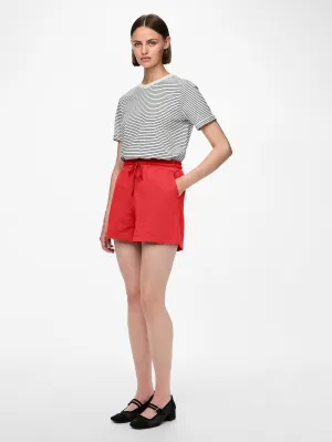 Chilli High Waist Shorts - Poppy Red