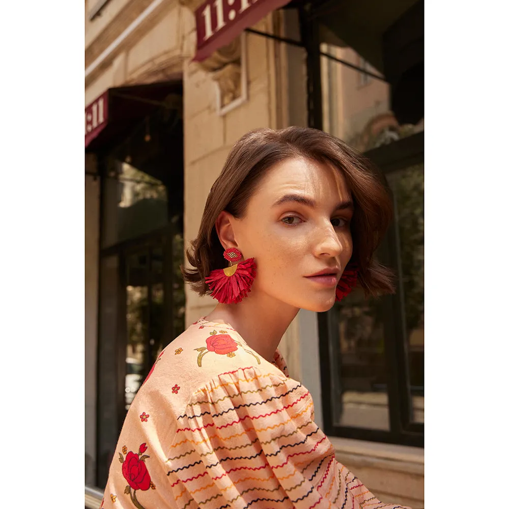 Dalila Scarlet Earrings