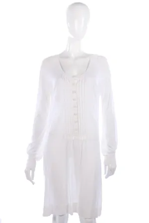 Day Birger white cotton knitted tunic dress size M