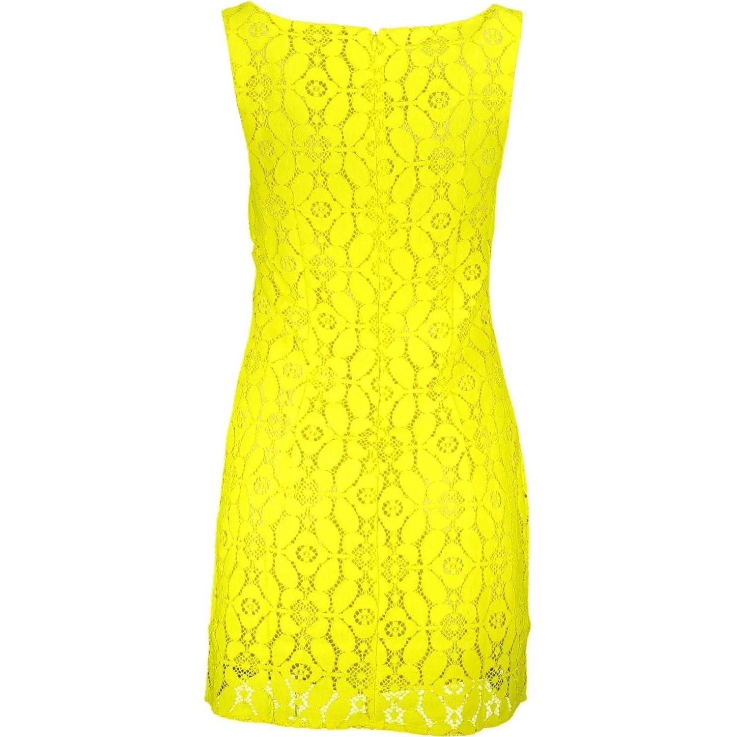 Desigual Yellow Polyester Women Sleeveless Dress