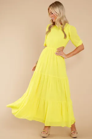 Enjoy The Sunshine Yellow Maxi Dress