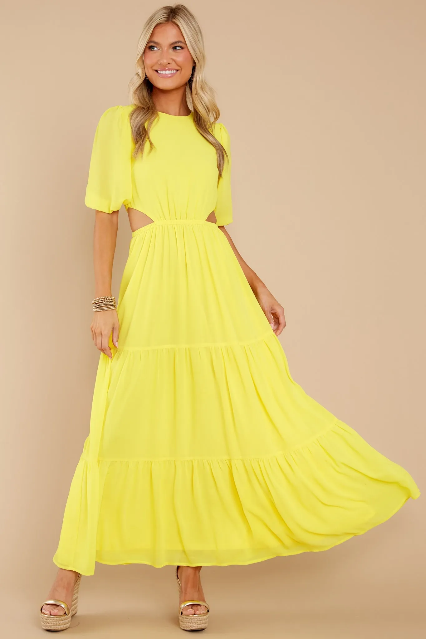 Enjoy The Sunshine Yellow Maxi Dress