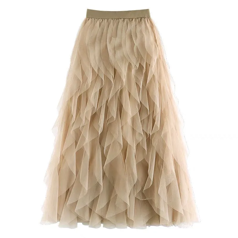 Fairy mesh Skirt (Apricot)