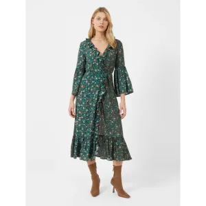 French Connection Annifrida Delphine Wrap Midi Dress 71TOA