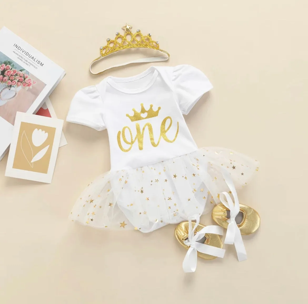 Girls First Birthday Costume Set