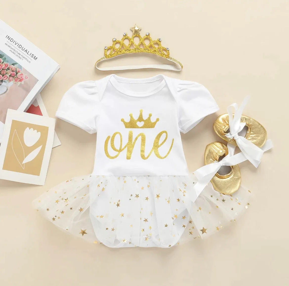 Girls First Birthday Costume Set