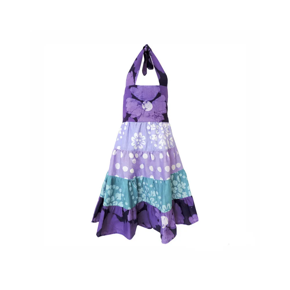 Girls Gypsy Dress Violet Patchwork Global Mamas