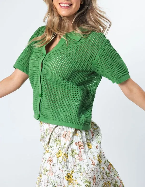 Holly Knit Top - Cress