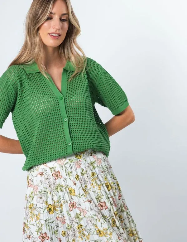 Holly Knit Top - Cress