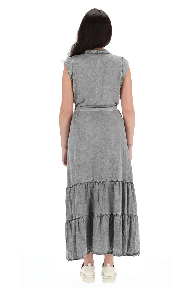 Isla Maxi Dress Black Wash