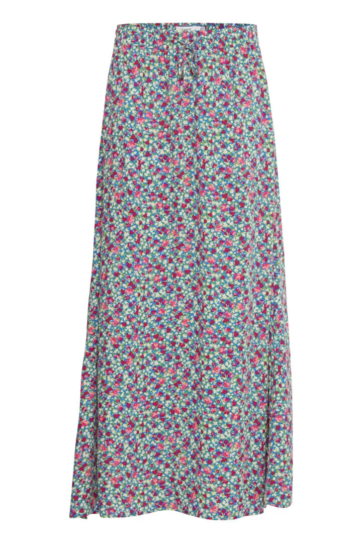 Joella Maxi Skirt - Palace Blue Ditsy Mix