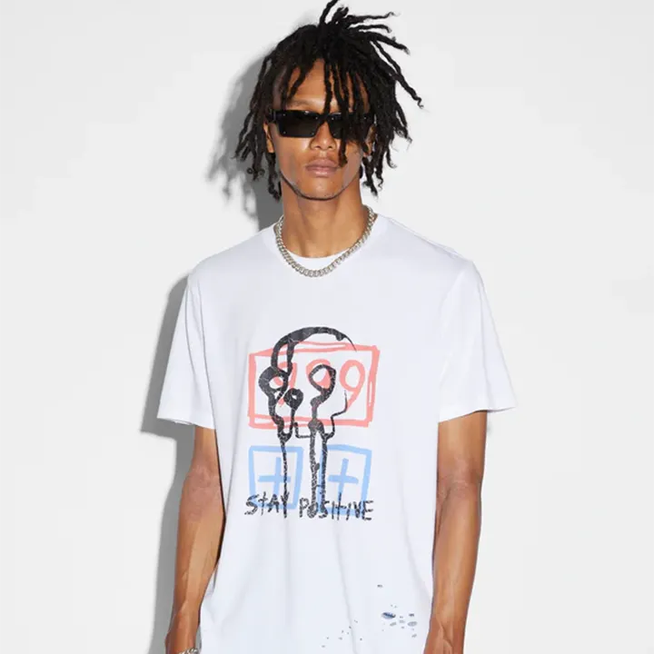 Juice Wrld Kash SS Tee (White) - KMJW23TE002010