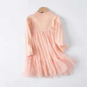 Karina - Long Sleeve Dress - Pink