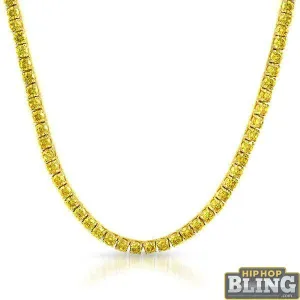 Lemonade 6MM CZ Gold Stainless Steel Tennis Chain