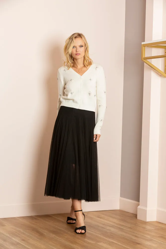 Lilliana Tulle Skirt with Merino Wool Lining