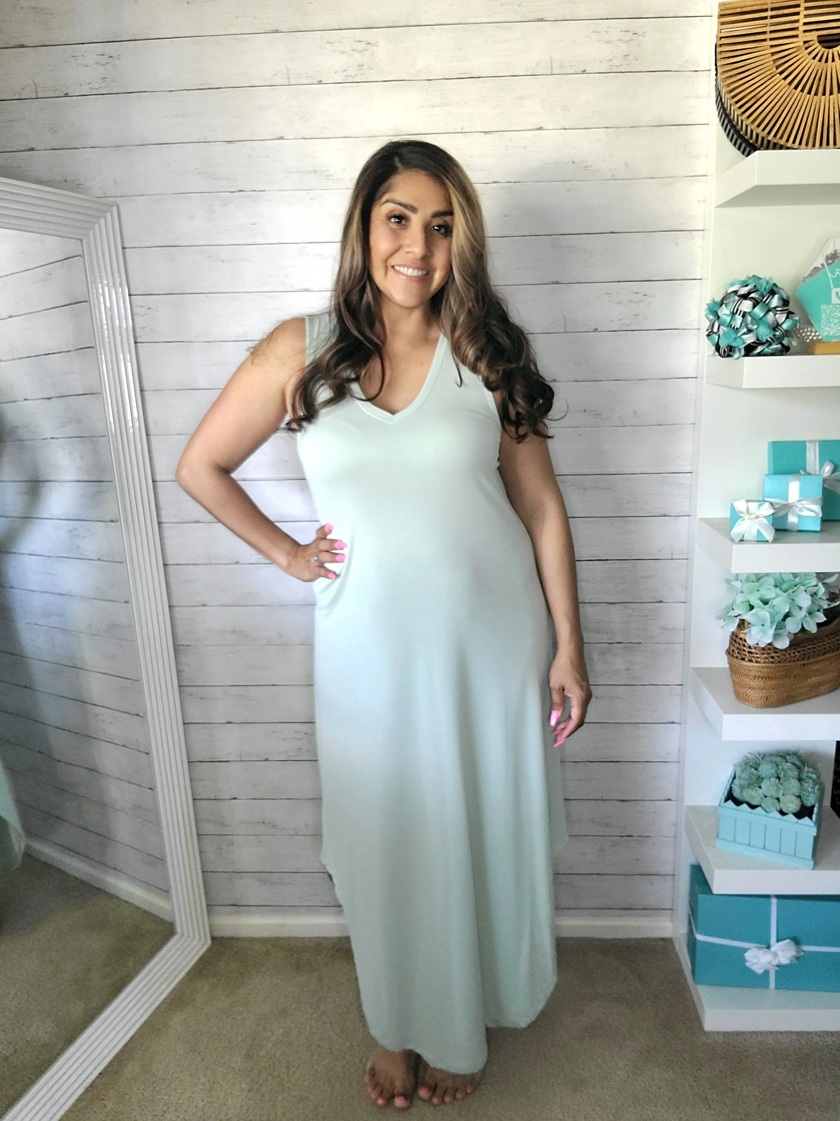 Mint Sleeveless Midi Dress