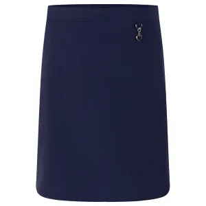 Navy Lycra Skirt with Heart Detail