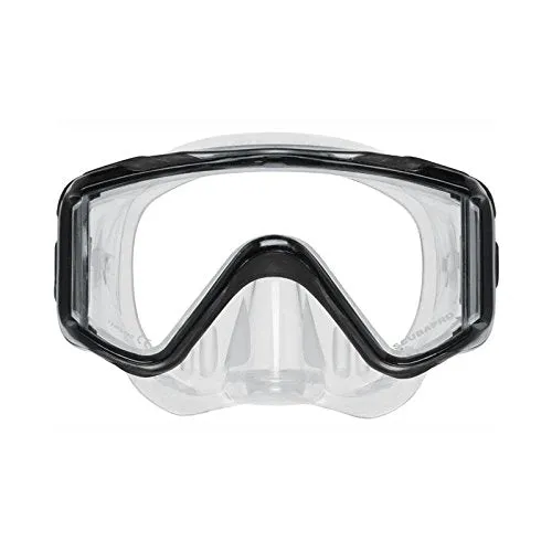 Open Box ScubaPro Crystal Vu Plus Mask with Purge, Black