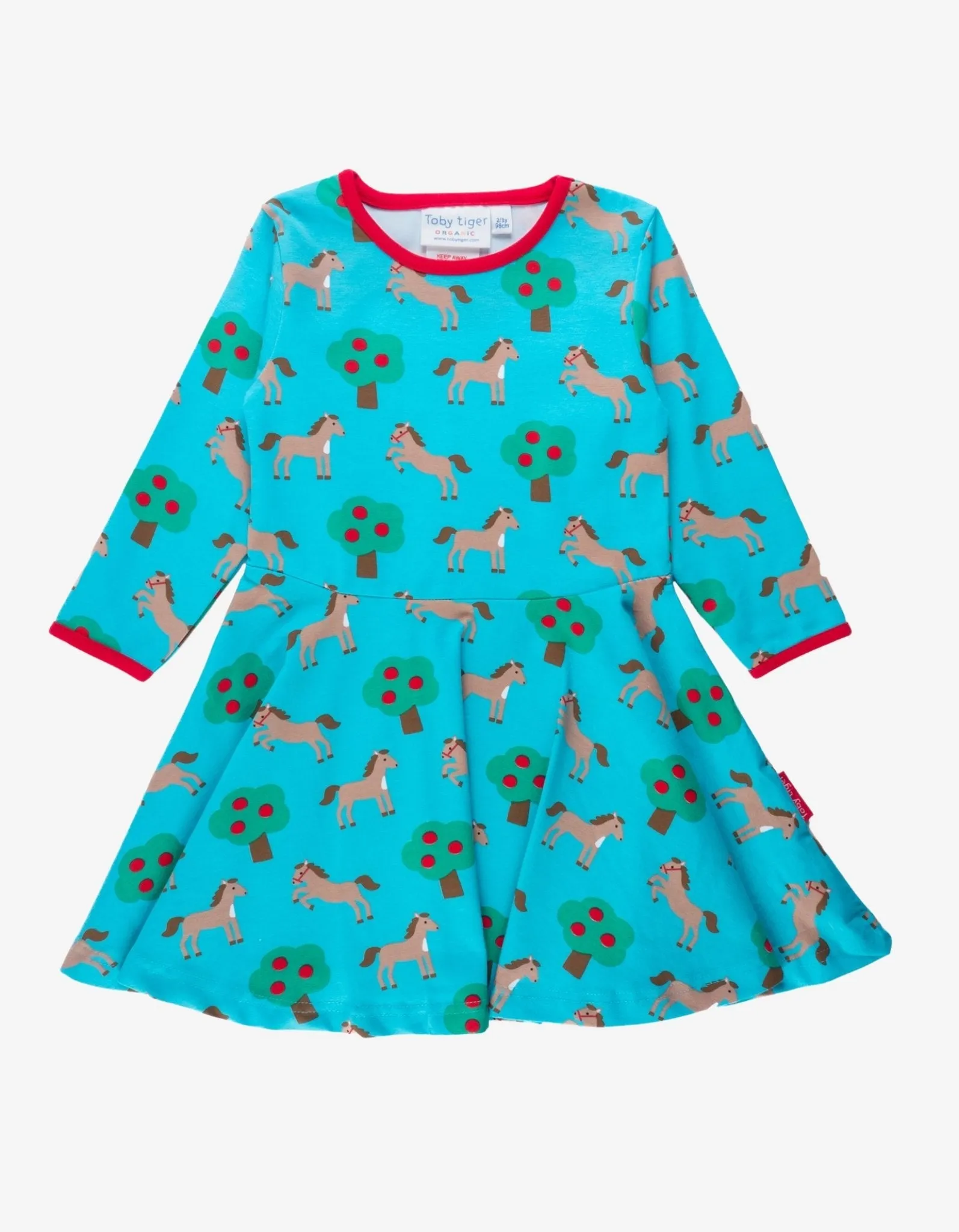 Organic Horse Print Skater Dress