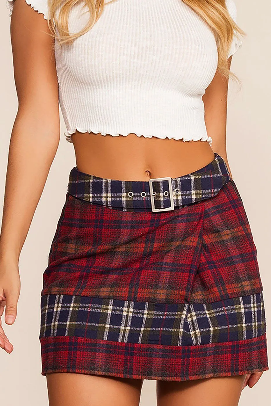 Penn Plaid Skirt