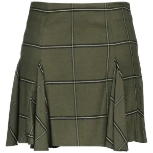 PINKO Green Viscose Skirt