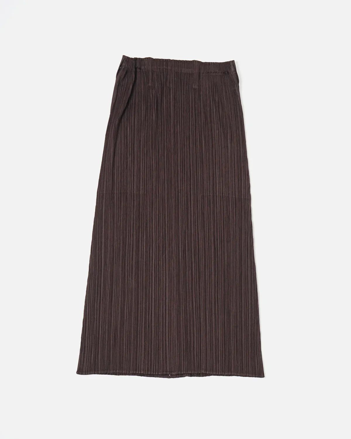 Pleats Please Brown Long Skirt